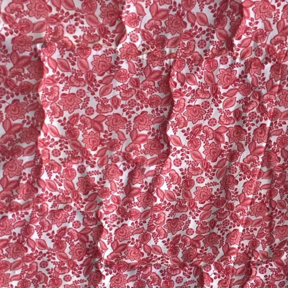 NWT. Turquoises, Corals and Greens Handcrafted Lap Quilt